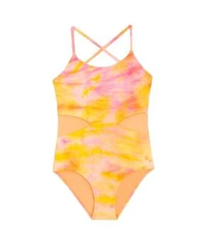 PQ Swim | Pq Swim - Girl's Del Mar Tie Dye Cutout One Piece,商家ELITE FINDS,价格¥367