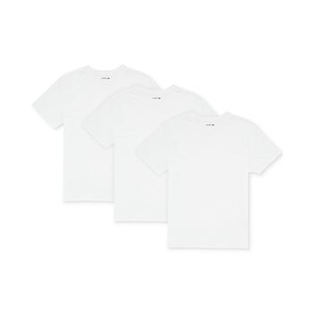 Lacoste | Men's Essential Cotton V-Neck Lounge Regular Fit Undershirts Set, 3-Piece商品图片,