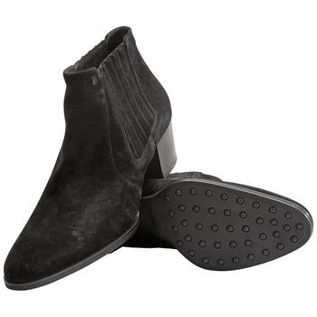 Tod's | Ladies Suede/Leather Ankle Booties in Black商品图片,2.2折