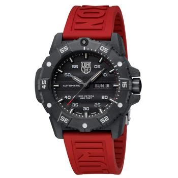 推荐Luminox Men's Automatic Watch - Master Carbon Seal Black Dial Rubber Strap Dive | 3875商品