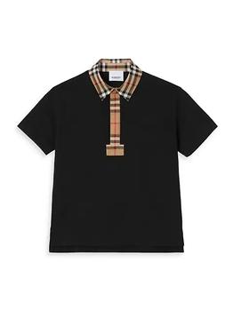 推荐Little Boy's & Boy's Johane Vintage Check-Trim Polo Shirt商品