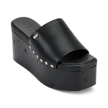 DKNY | Alvy Studded Platform Wedge Slide Sandals 6折