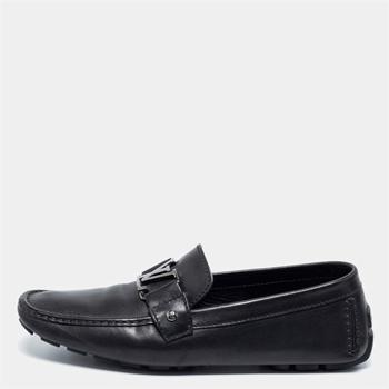 路易威登男鞋价格, [二手商品] Louis Vuitton | Louis Vuitton Black Leather Monte Carlo Loafers Size 43商品图片 9.2折, 满1件减$100, 满减