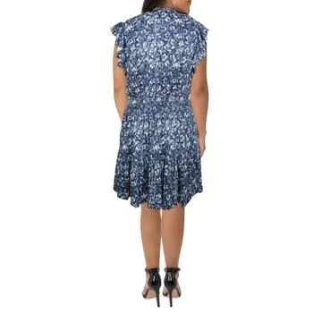 推荐Womens Ruffled Midi Fit & Flare Dress商品