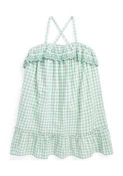 推荐Lauren Childrenswear Girls 4 6X Gingham Cotton Madras Dress商品