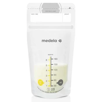 Medela | Medela Breast Milk Storage Bags, 100 Count, Ready to Use Breastmilk Bags for Breastfeeding, Self Standing Bag, Space Saving Flat Profile, Hygienically Pre-Sealed, White, 6 Ounce,商家Amazon US selection,价格¥141