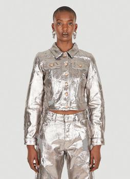 推荐De-Slimmy Metallic Jacket in Silver商品