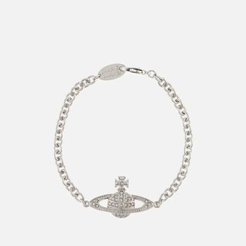 商品Vivienne Westwood Mini Bas Relief Silver-Tone and Crystal Bracelet图片