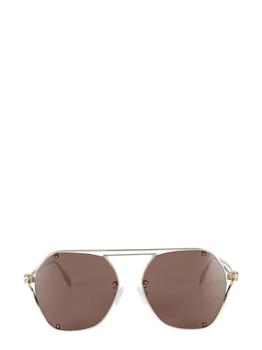 Alexander McQueen | Alexander Mcqueen Women'S Gold Glasses商品图片,8.2折