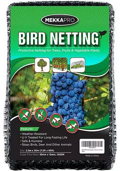 商品Heavy Duty Bird Netting Garden Nets for Fruit Vegetable Plant Trees | Deer Netting and Fencing | Anti-Bird Deer and Pests Net (7.2 x 65 Feet)图片