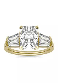 Charles & Colvard, Charles & Colvard | Charles & Colvard 3.86 ct. t.w. Lab Created Radiant Cut Five Stone Engagement Ring in 14k Yellow Gold商品图片 