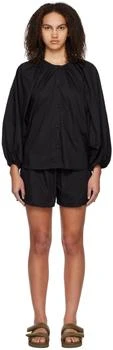推荐Black 'The Release Tuck Set' Pyjama Shirt & Pyjama Shorts商品