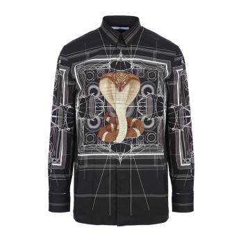 Givenchy | Givenchy 纪梵希 眼镜蛇黑色男士长袖衬衫 16W6451882-001商品图片,满$100享9.5折, 满折