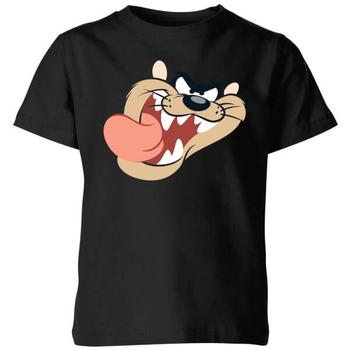 推荐Looney Tunes Tasmanian Devil Face Kids' T-Shirt - Black商品