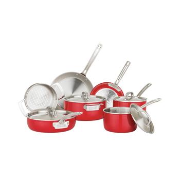 商品Viking | 11-Pc. Stainless Steel Cookware Set,商家Macy's,价格¥3705图片