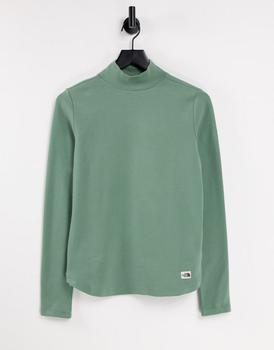 The North Face | The North Face Heritage Label Polar long sleeve t-shirt in khaki商品图片,4.7折