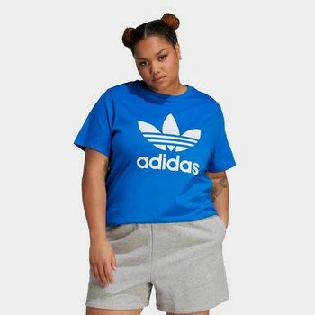 推荐Women's adidas Originals adicolor Classics Trefoil T-Shirt (Plus Size)商品
