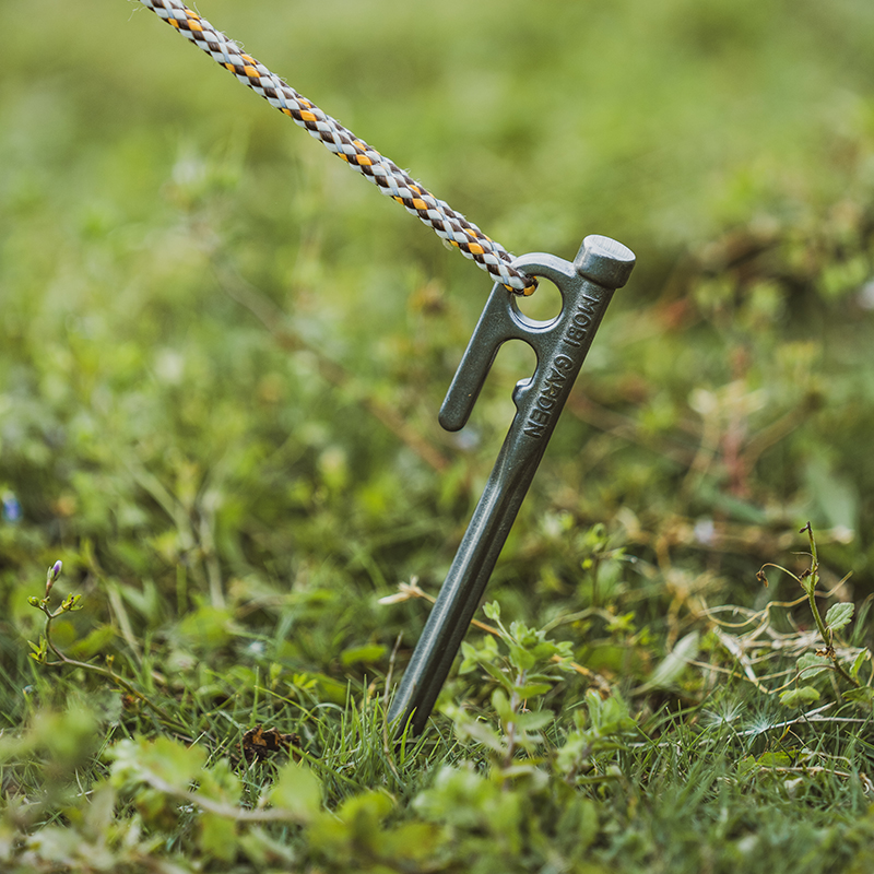 MobiGarden | 户外露营帐篷工具不锈钢四棱地钉地席防风固定配件绳子地钉商品图片,包邮包税