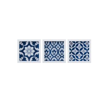商品Ornos Tiles Framed Gel Coated Paper, Set of 3 Piece图片