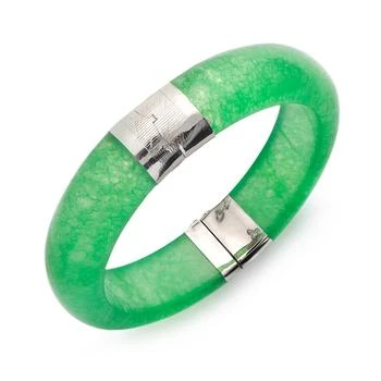 Macy's | Sterling Silver Bracelet, Jade Bangle,商家折扣挖宝区,价格¥1031