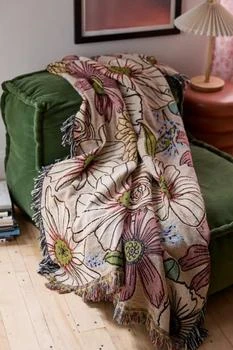 Calhoun & Co. | Calhoun & Co. Pastel Garden Tapestry Throw Blanket,商家Urban Outfitters,价格¥937