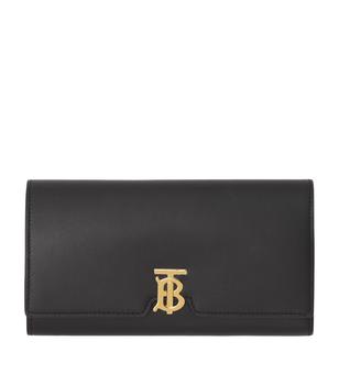 Burberry | Leather TB Monogram Continental Wallet商品图片,独家减免邮费