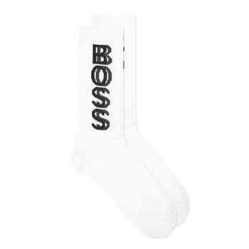 Hugo Boss | BOSS Ribbed Logo Socks - White商品图片,5折