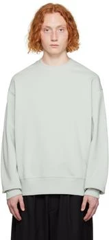 Y-3 | Green Bonded Sweatshirt 3.9折, 独家减免邮费