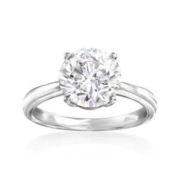 Ross-Simons | CZ Solitaire Ring in 14kt White Gold,商家Premium Outlets,价格¥4997