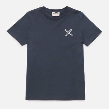 推荐KENZO Girls' Logo T-Shirt - Charcoal Grey商品