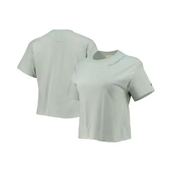 League Collegiate Wear | Women's Green Miami Hurricanes Chain Stitch Clothesline Crop Top,商家Macy's,价格¥224