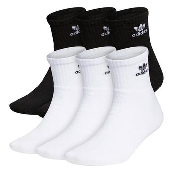 推荐adidas Originals Trefoil Casual Cushioned Crew Socks (6-Pack)商品