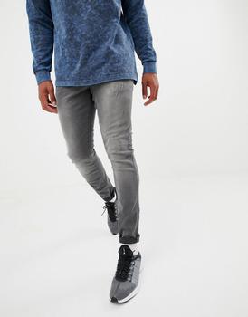 推荐G-Star super slim jeans with abraisons washed black商品