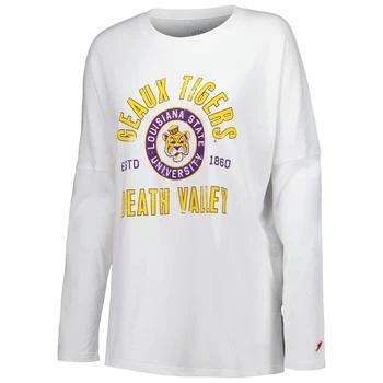 League Collegiate Wear LSU Clothesline Oversized Long Sleeve T-Shirt - Women's