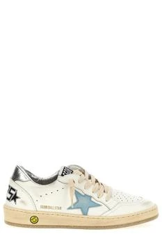 Golden Goose | Golden Goose Kids Ball Star-Patch Lace-Up Sneakers,商家Cettire,价格¥1127