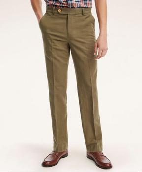 Brooks Brothers | Milano Slim-Fit Stretch Cotton Linen Chino Pants商品图片,3.9折