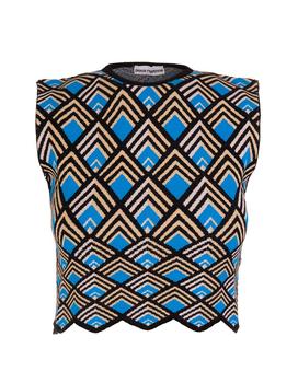 Paco Rabanne是什么牌子, Paco Rabanne | Paco Rabanne Knitted Sleeveless Cropped Top商品图片 7.2折