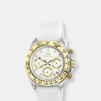 推荐Alexis Sport Women's Two Tone and White Silicone Strap Watch 37MM商品