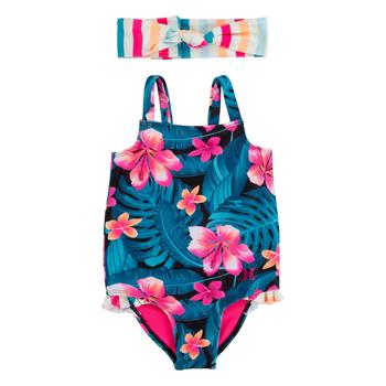 商品Hurley | Back Cutout One-Piece Swimsuit (Infant),商家Zappos,价格¥263图片