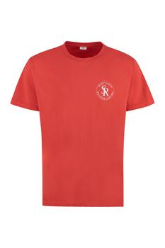 Sporty & Rich | Sporty & Rich Logo Printed Crewneck T-Shirt商品图片 5.9折起