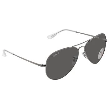 Ray-Ban | Polarized Black Aviator Unisex Sunglasses RB3689 004/48 62 5.8折, 满$200减$10, 满减