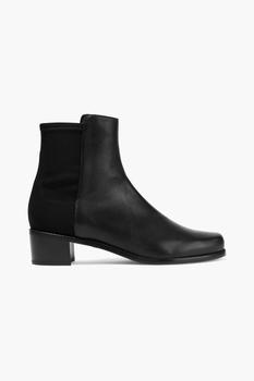 stuart weitzman 靴, Stuart Weitzman | Easy On leather and neoprene  ankle boots商品图片 3折