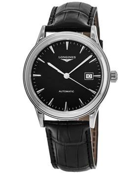 Longines | Longines Flagship Automatic Black Dial Black Leather Strap Unisex Watch L4.984.4.52.2 8折