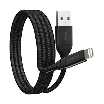 商品Overtime | Apple MFi Certified iPhone 11/XR/SE/10/8 6ft Charging Cable | USB to Lightning Cable for iPhone - Black,商家Macy's,价格¥108图片