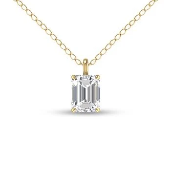 SSELECTS | Lab Grown 1/2 Carat Emerald Solitaire Diamond Pendant In 14k Yellow Gold,商家Premium Outlets,价格¥6204