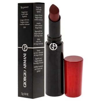 推荐Lip Power Longwear Vivid Color Lipstick - 504 Flirt by Giorgio Armani for Women - 0.11 oz Lipstick商品