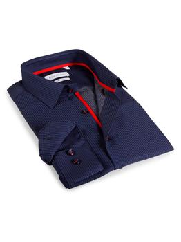 Levinas, Levinas | Contemporary-Fit Pin-Dot Dress Shirt商品图片 3.3折