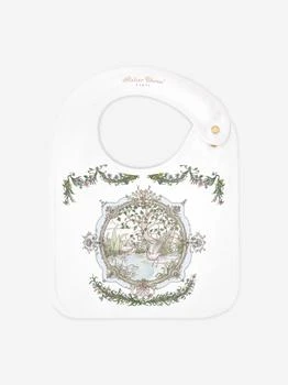 Atelier Choux | Atelier Choux Baby Satin Tapestry Bib in White,商家Childsplay Clothing,价格¥255