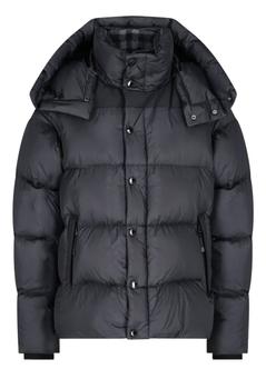 Burberry | Burberry Black Detachable Sleeve Hooded Puffer Jacket, Size X-Large商品图片,5.4折