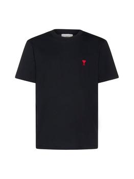 ami t恤真假, AMI | AMI Logo Embroidered Crewneck T-Shirt商品图片 8.8折起